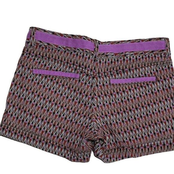 Athleta Womens Geometric Patterned Shorts Size 2 Multicolor - Picture 2 of 4